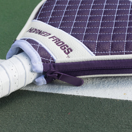 TCU Horned Frogs Quilted Pickleball Paddle Cover