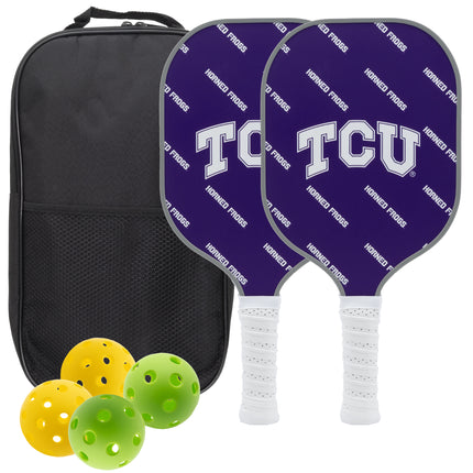 TCU Horned Frogs Pickleball Paddle Set