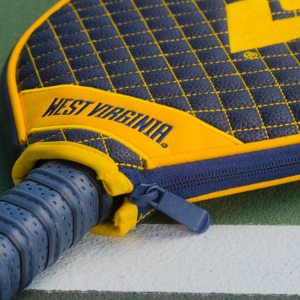 West Virginia Mountaineers Quilted Pickleball Paddle Cover
