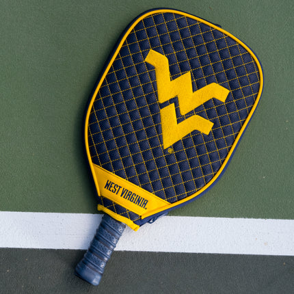 West Virginia Mountaineers Quilted Pickleball Paddle Cover