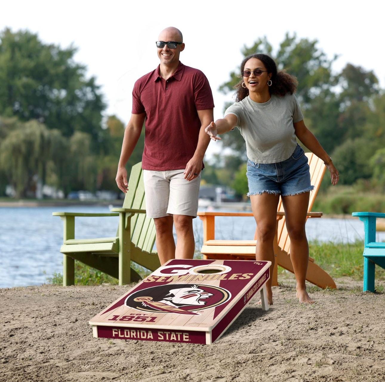 Florida State Seminoles Cornhole Boards 2x4 (Officially Licensed)