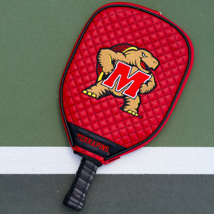 Maryland Terrapins Quilted Pickleball Paddle Cover