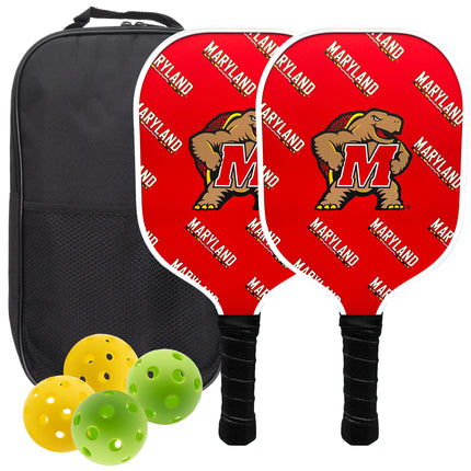 Maryland Terrapins Pickleball Paddle Set