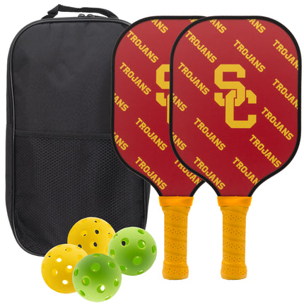 USC Trojans Pickleball Paddle Set