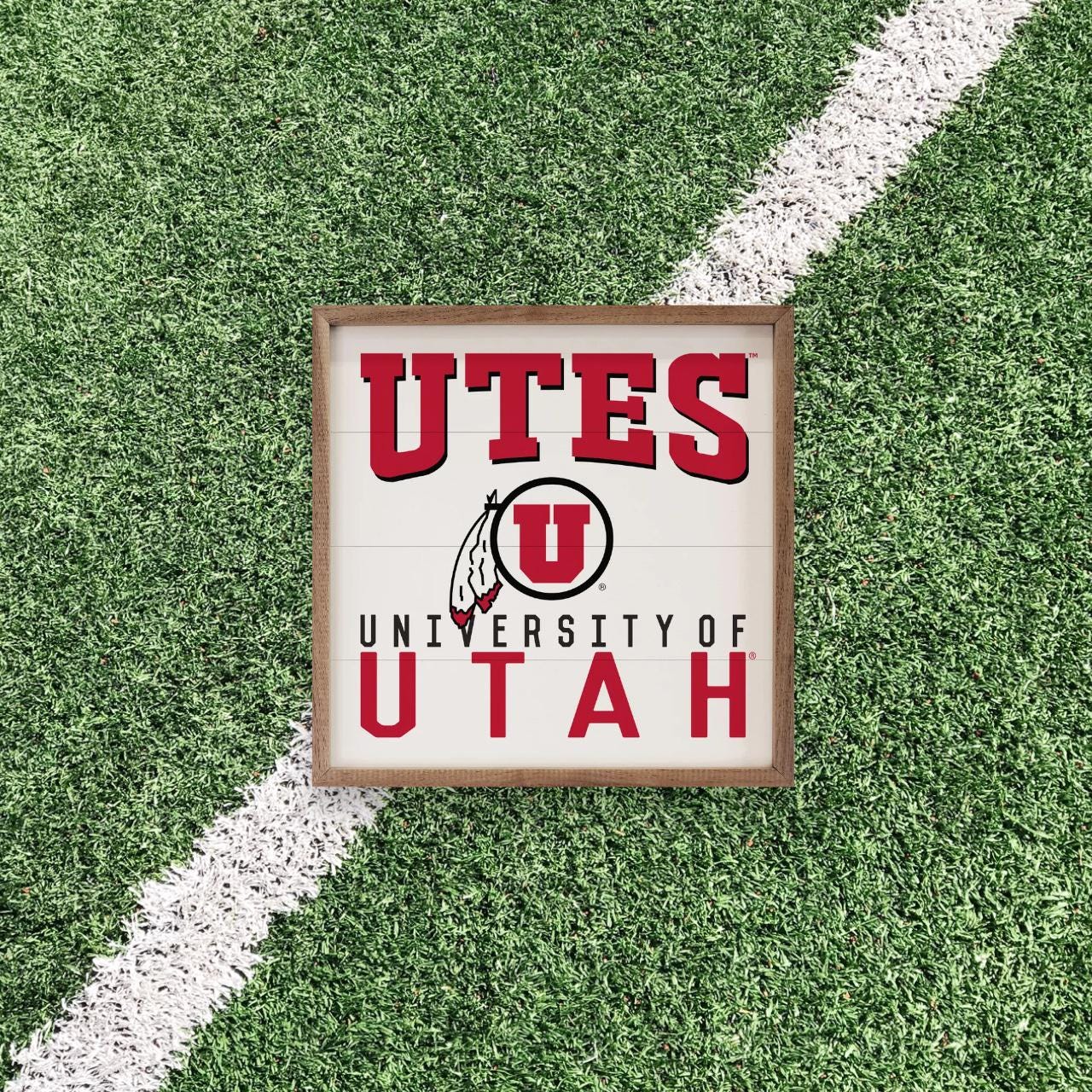 Utah Utes Artwork | Utah Utes Wall Art (Officially Licensed)Square