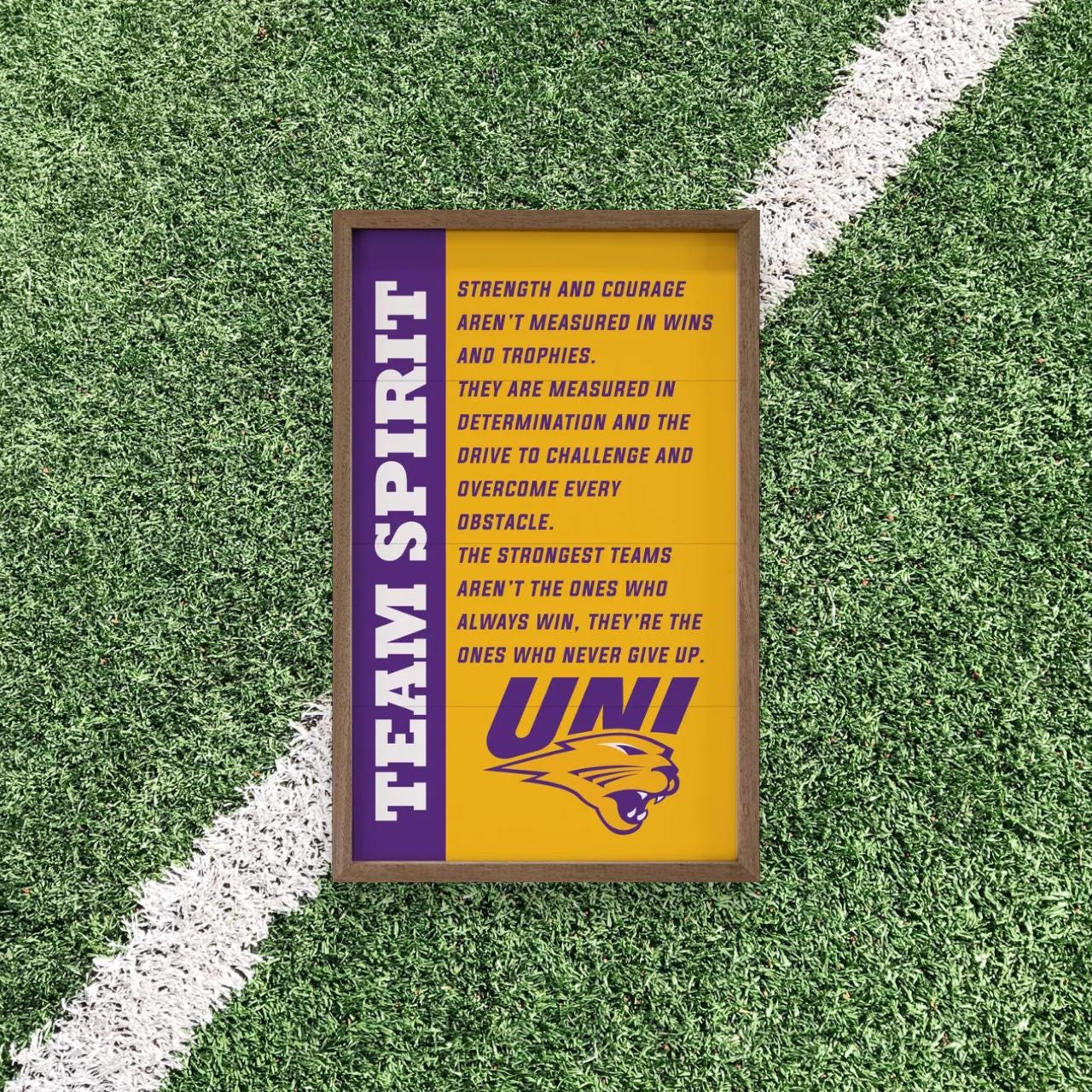 Northern Iowa Panthers Vertical |Northern Iowa Panthers Wall Art (Officially Licensed)