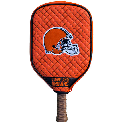Cleveland Browns Quilted Pickleball Paddle Cover