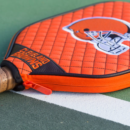 Cleveland Browns Quilted Pickleball Paddle Cover