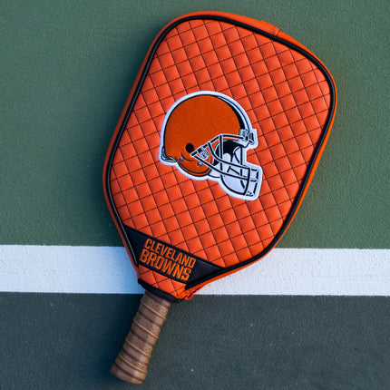 Cleveland Browns Quilted Pickleball Paddle Cover