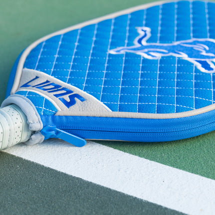 Detroit Lions Quilted Pickleball Paddle Cover