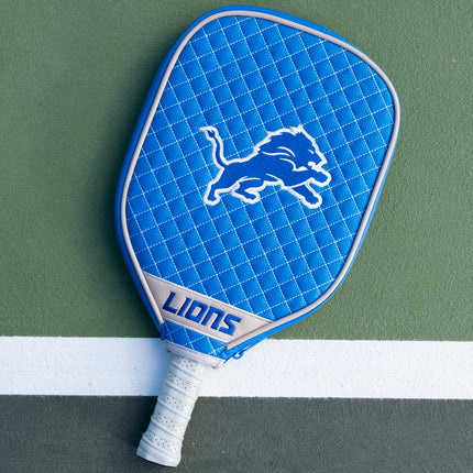 Detroit Lions Quilted Pickleball Paddle Cover