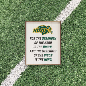 North Dakota State Bison Artwork | North Dakota State Bison Wall Art (Officially Licensed)