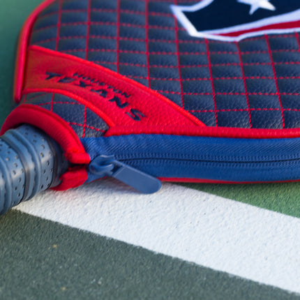 Houston Texans Quilted Pickleball Paddle Cover