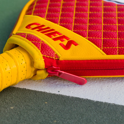 Kansas City Chiefs Quilted Pickleball Paddle Cover
