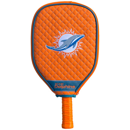 Miami Dolphins Quilted Pickleball Paddle Cover