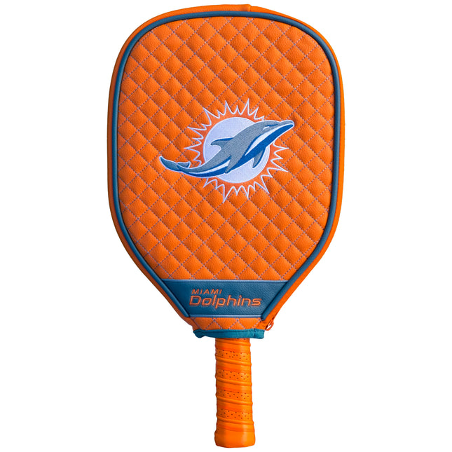 Miami Dolphins Quilted Pickleball Paddle Cover