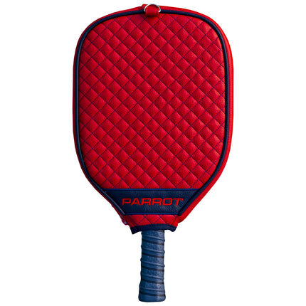 New England Patriots Quilted Pickleball Paddle Cover (Red)