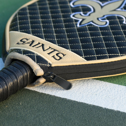 New Orleans Saints Quilted Pickleball Paddle Cover