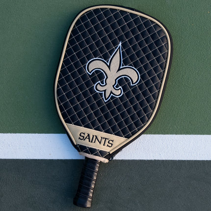 New Orleans Saints Quilted Pickleball Paddle Cover