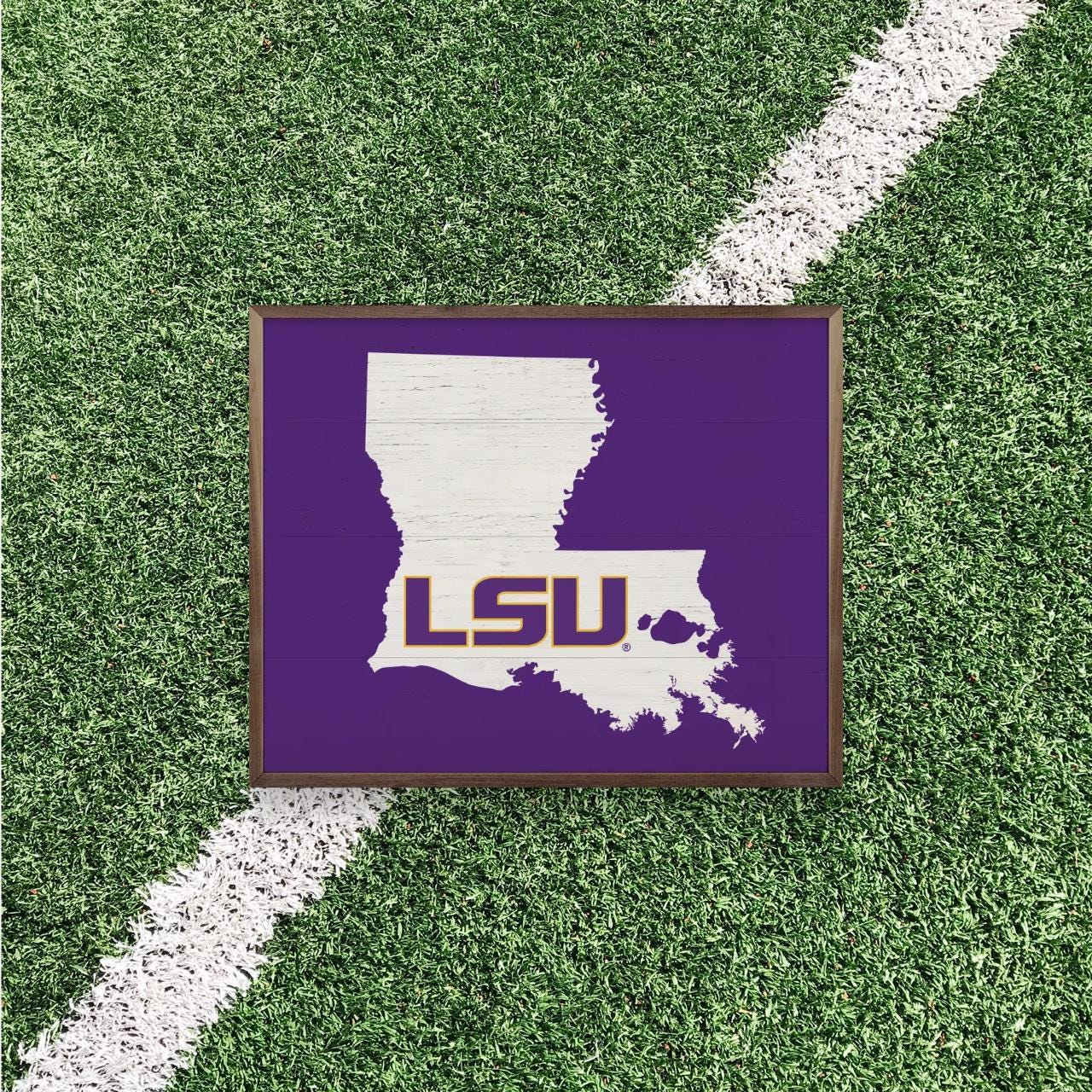 LSU Tigers Artwork | LSU Tigers Wall Art (Officially Licensed)Square