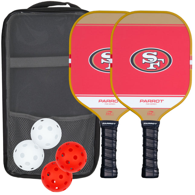 San Francisco 49ers Sport Plus Pickleball Paddle Set