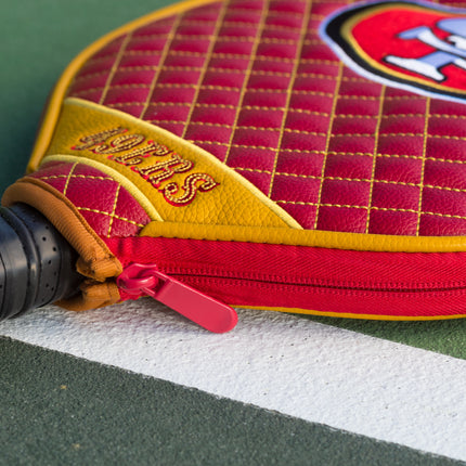 San Francisco 49ers Quilted Pickleball Paddle Cover