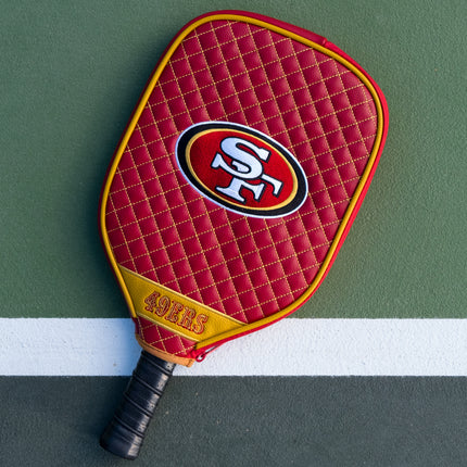 San Francisco 49ers Quilted Pickleball Paddle Cover