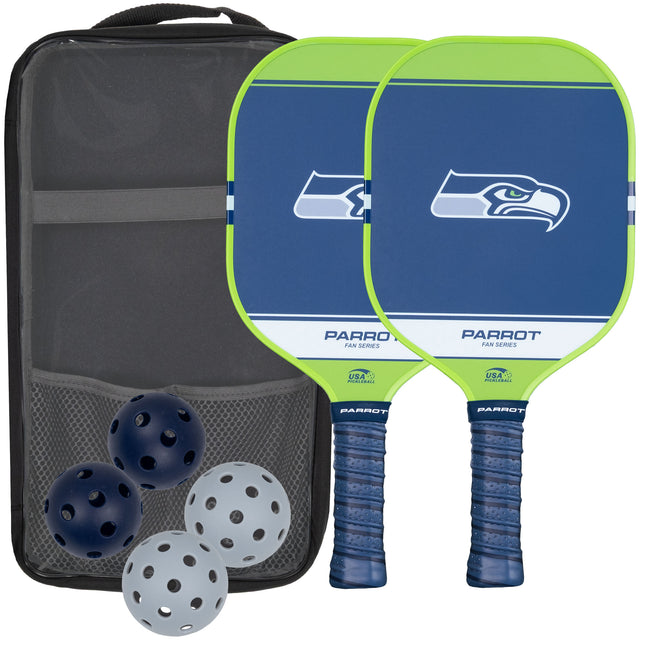 Seattle Seahawks Sport Plus Pickleball Paddle Set