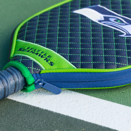 Seattle Seahawks Quilted Pickleball Paddle Cover