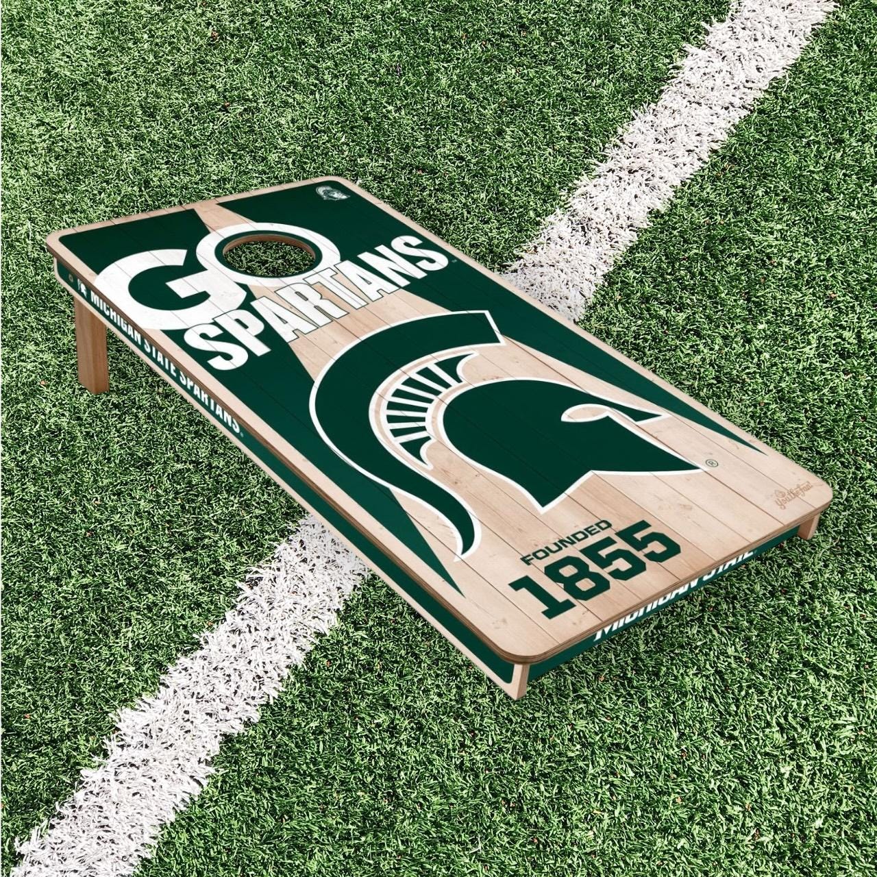 Michigan State Spartans Cornhole Boards 2x4 (Officially Licensed)
