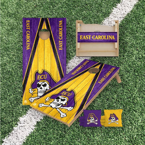 East Carolina Pirates | ECU Pirates Cornhole Boards 2x4 | Officially Licensed