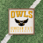 Load image into Gallery viewer, Kennesaw State Owls Artwork | Kennesaw State Owls Wall Art (Officially Licensed)Square
