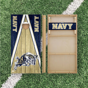 Navy Midshipmen Cornhole Boards 2x4 | Officially Licensed