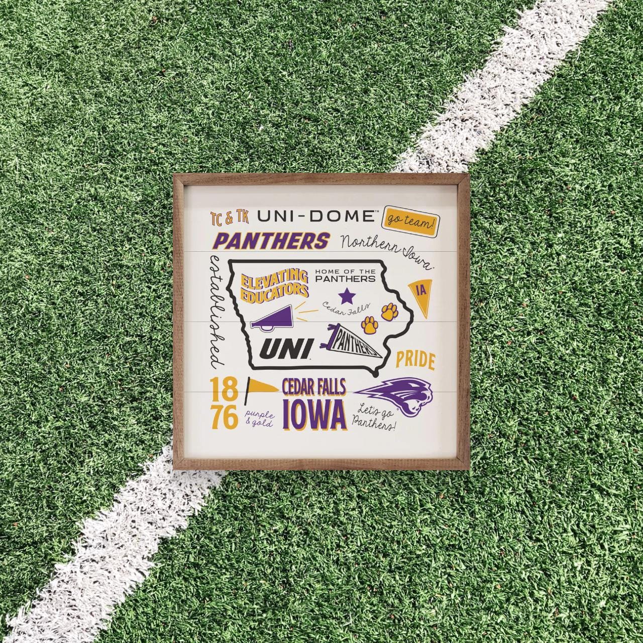 Northern Iowa Panthers Artwork | Northern Iowa Panthers Wall Art (Officially Licensed)Square