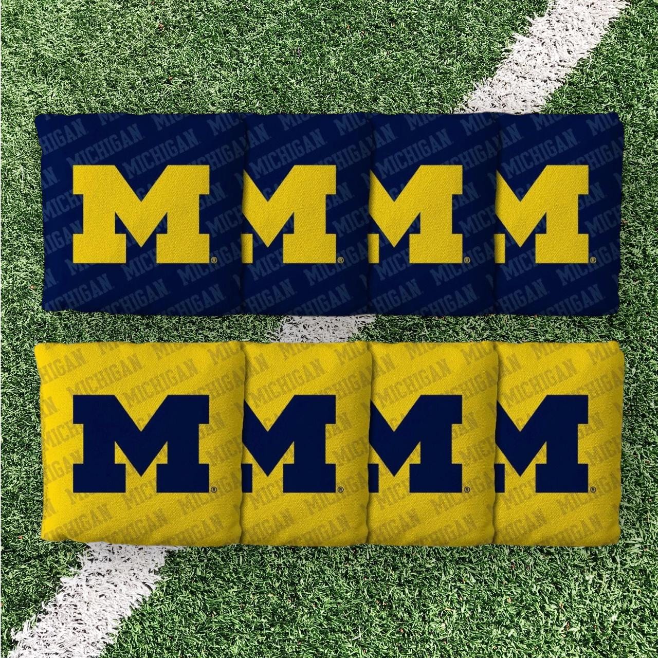 Michigan Wolverines Cornhole Boards 2x4 (Officially Licensed)