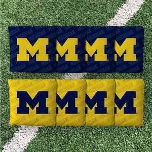 Michigan Wolverines Cornhole Boards 2x4 (Officially Licensed)