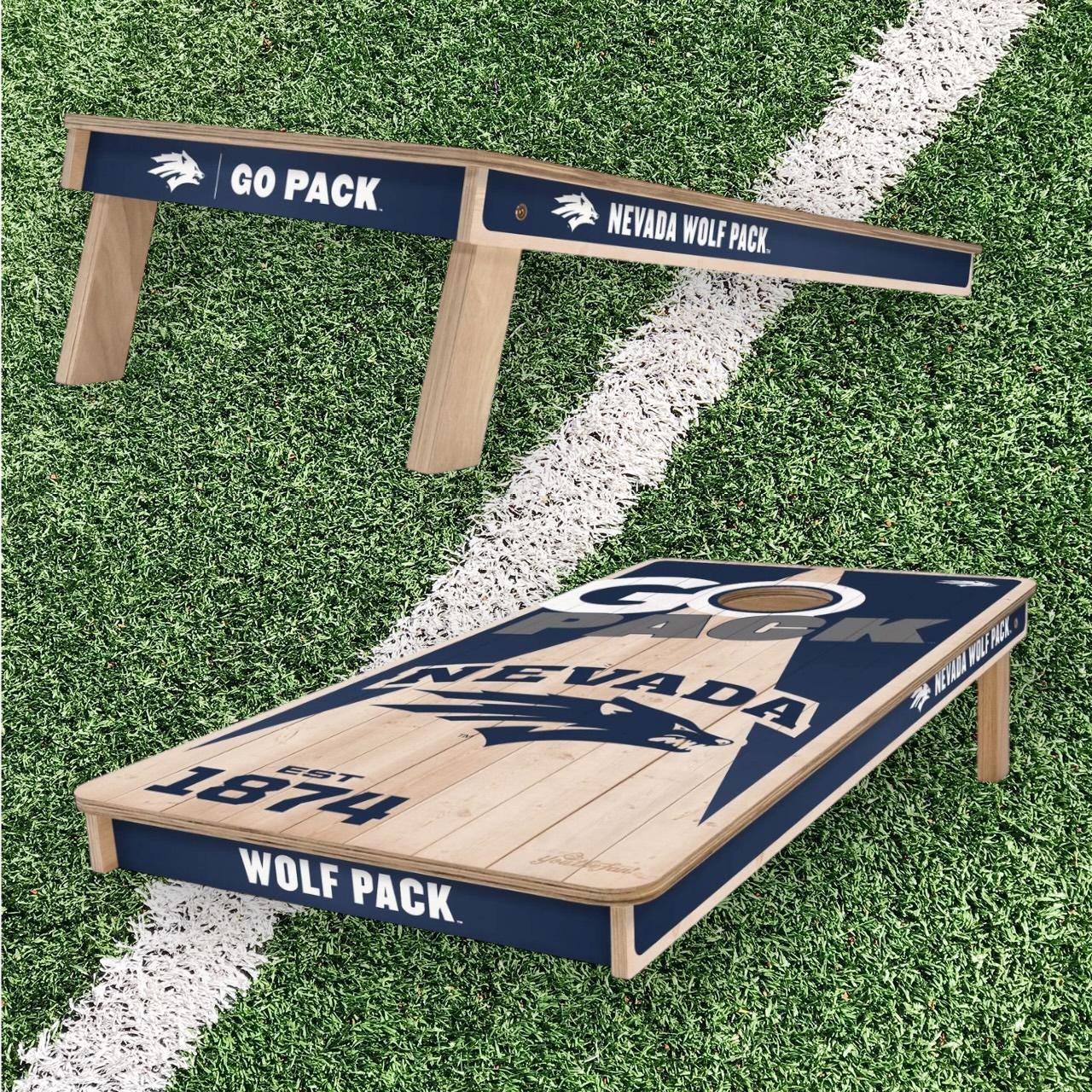Nevada Wolfpack Cornhole Boards 2x4 (Officially Licensed)