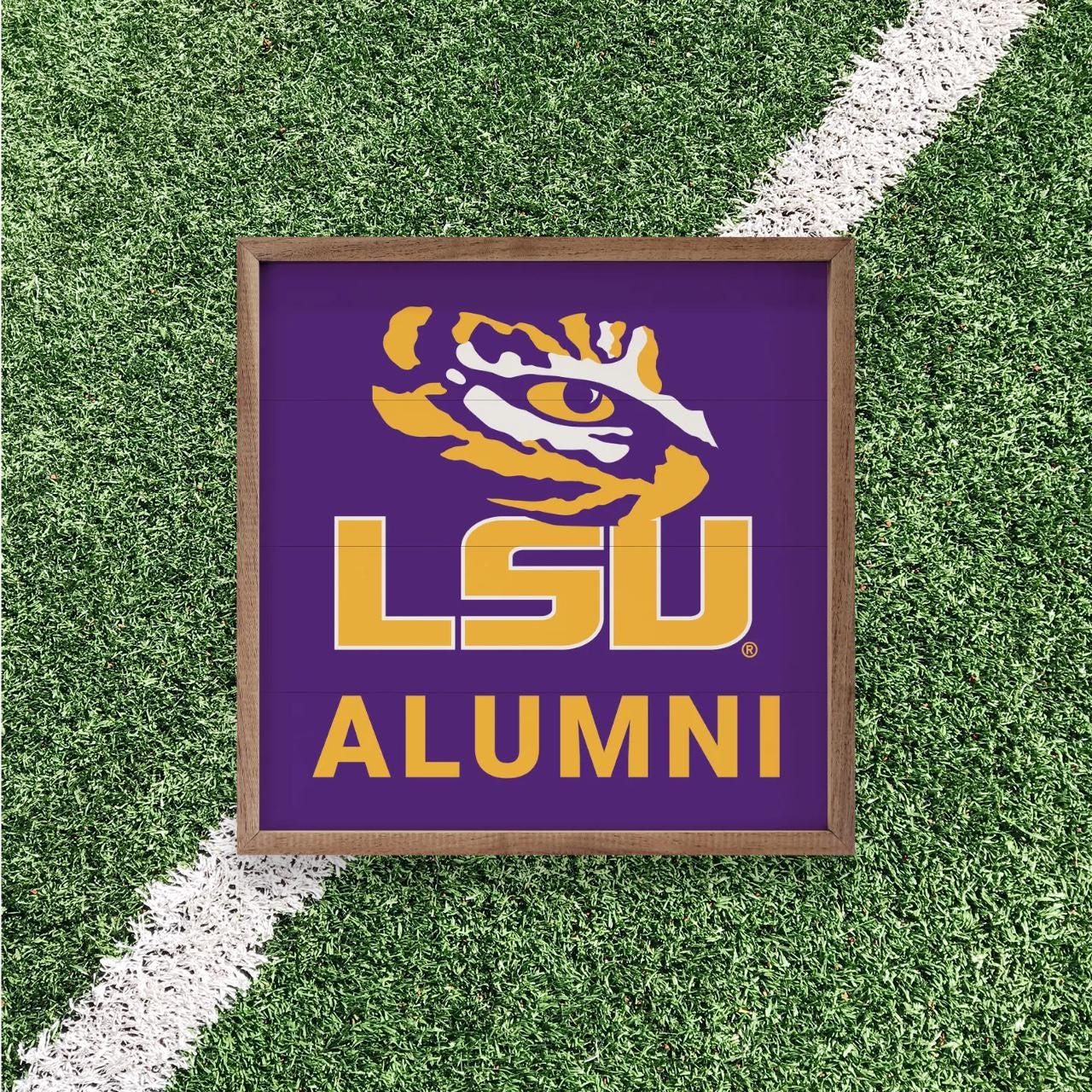 LSU Tigers Artwork | LSU Tigers Wall Art (Officially Licensed)Square