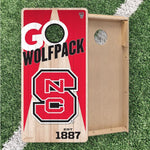 Load image into Gallery viewer, North Carolina State Wolfpack Cornhole Boards 2x4 (Officially Licensed)
