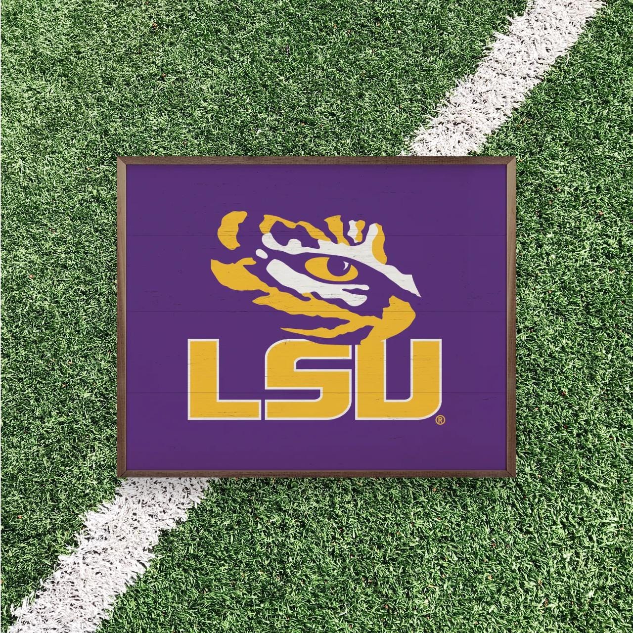 LSU Tigers Artwork | LSU Tigers Wall Art (Officially Licensed)Square