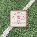 Load image into Gallery viewer, Utah Utes Artwork | Utah Utes Wall Art (Officially Licensed)Square
