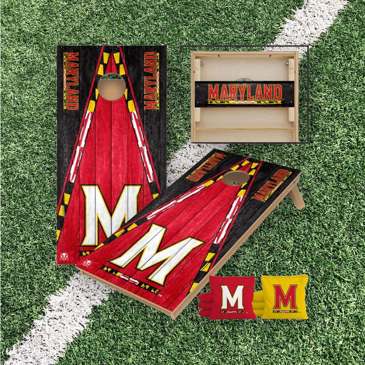 Maryland Terrapins Cornhole Boards 2x4 | Officially Licensed