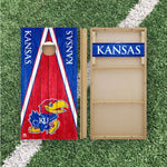 Load image into Gallery viewer, Kansas Jayhawks Cornhole Boards 2x4 | Officially Licensed
