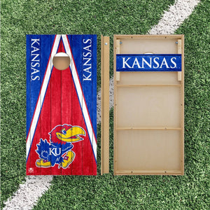 Kansas Jayhawks Cornhole Boards 2x4 | Officially Licensed