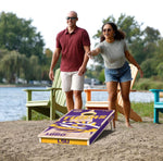 Load image into Gallery viewer, LSU Tigers Cornhole Boards 2x4 (Officially Licensed)
