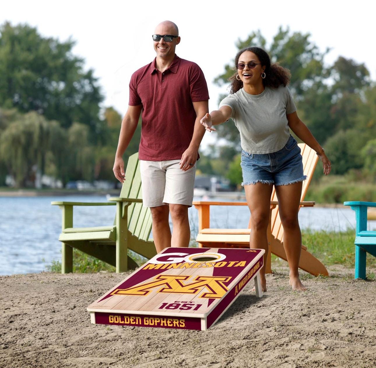 Minnesota Gophers Cornhole Boards 2x4 (Officially Licensed)