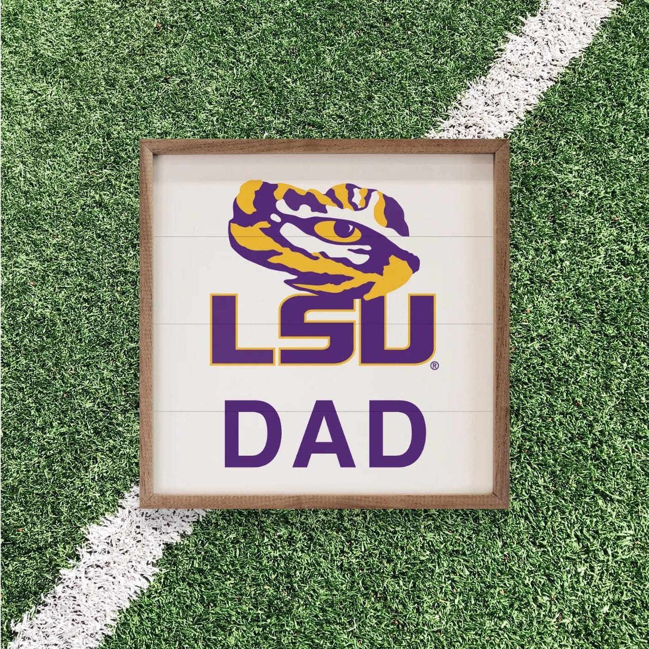 LSU Tigers Artwork | LSU Tigers Wall Art (Officially Licensed)Square