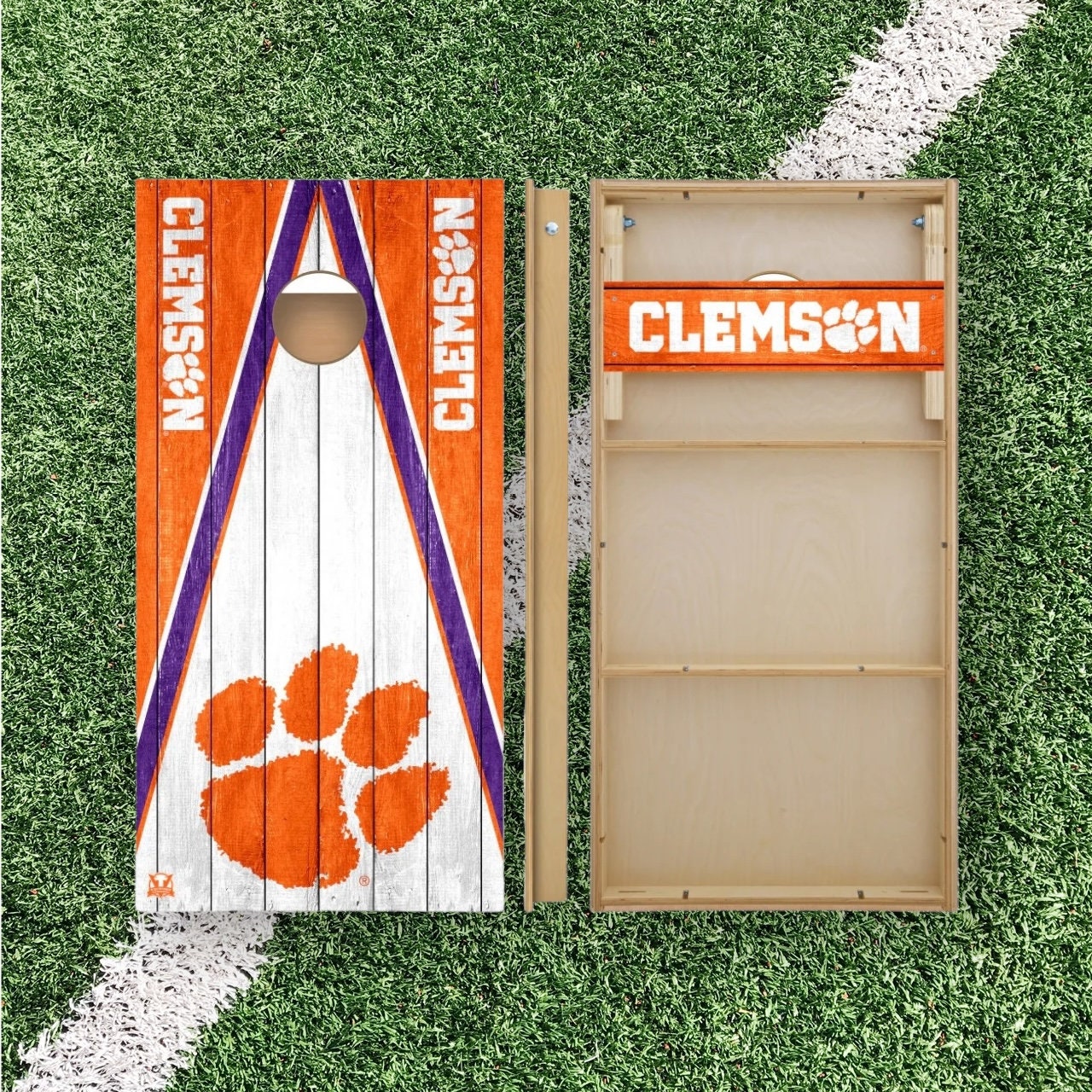 Clemson Tigers Cornhole Boards 2x4 | Officially Licensed