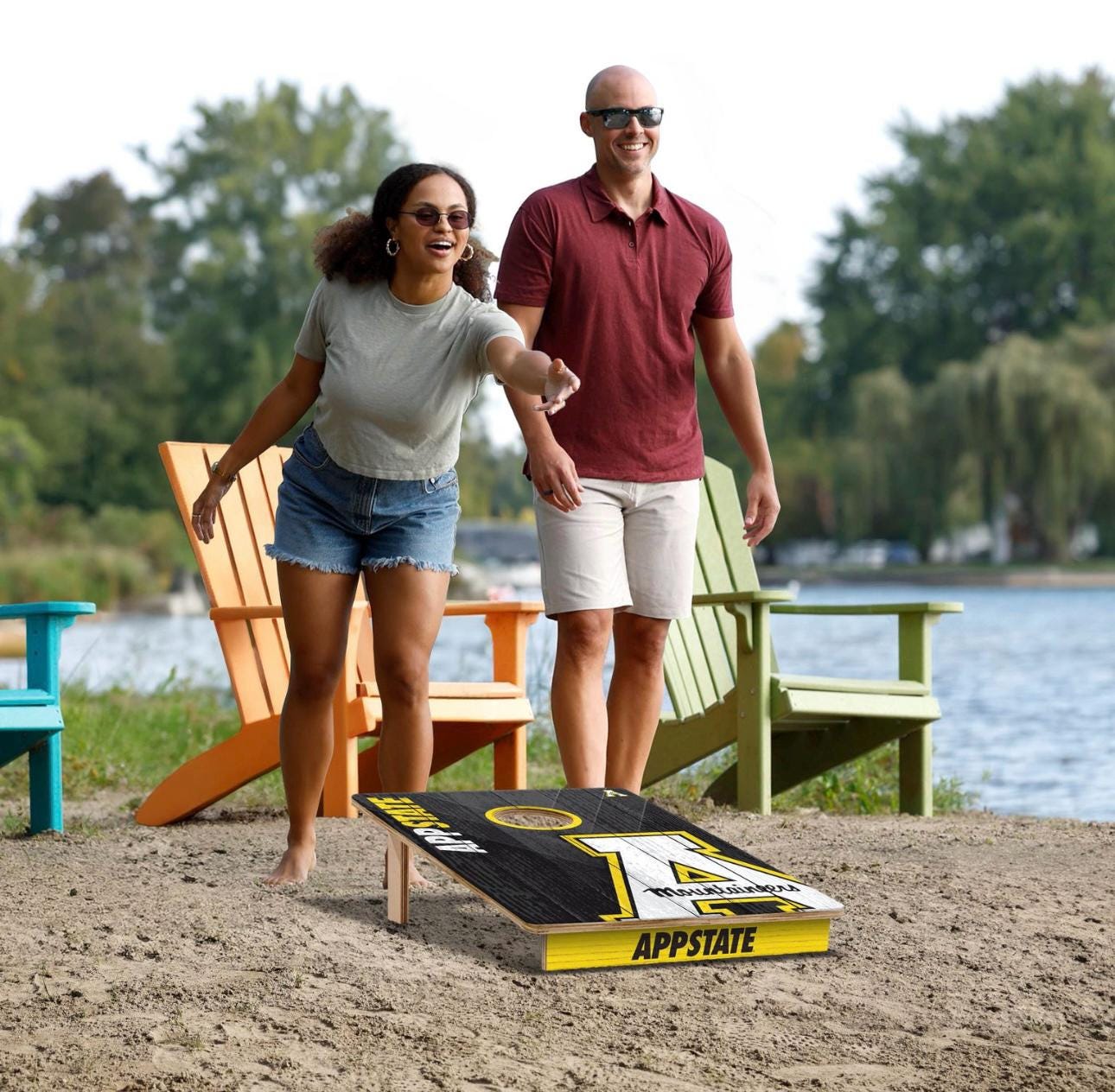 Appalachian State Mountaineers  Cornhole Boards 2x3 (Officially Licensed)