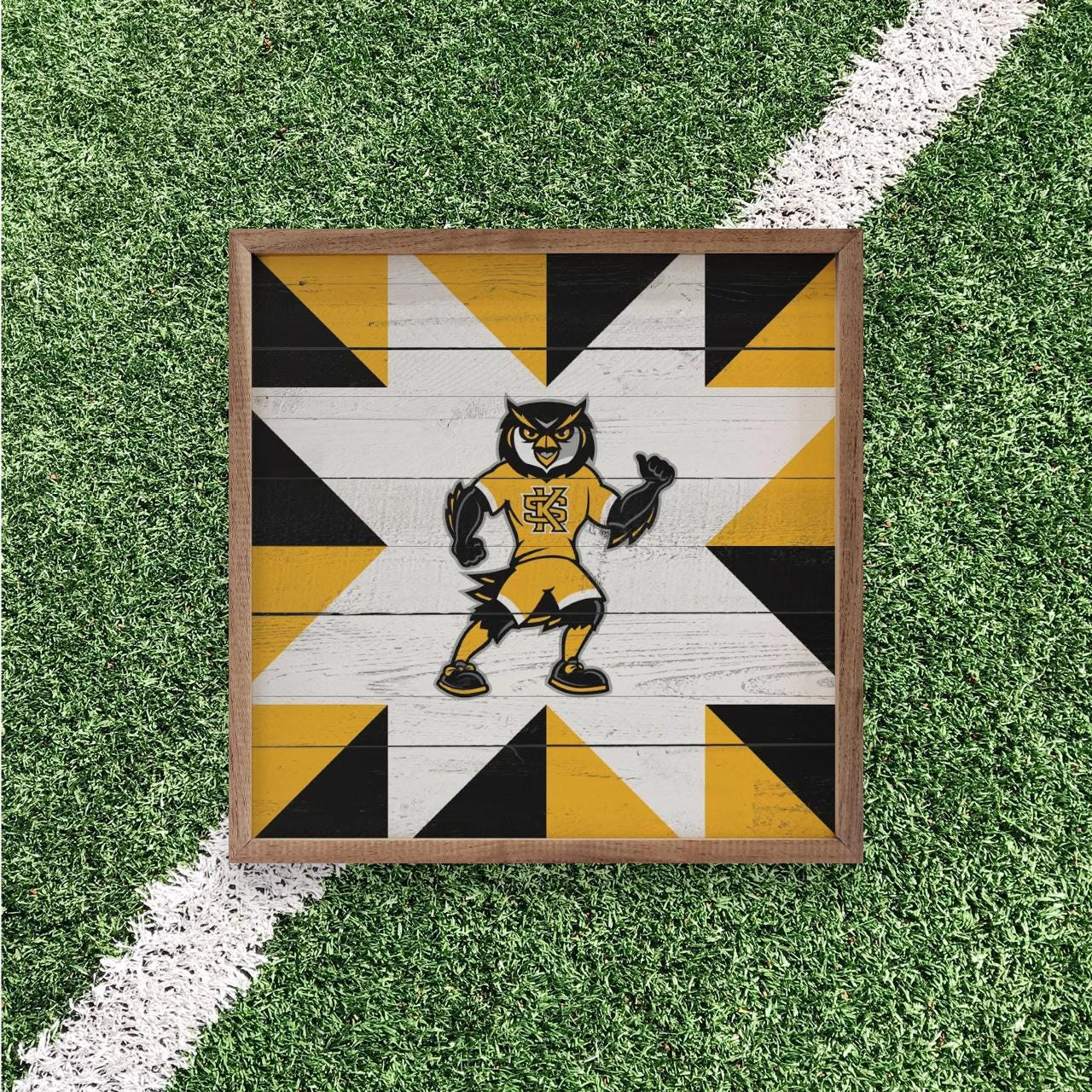 Kennesaw State Owls Artwork | Kennesaw State Owls Wall Art (Officially Licensed)Square